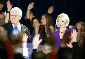 Newt, Callista and women voters: Not a winning combination