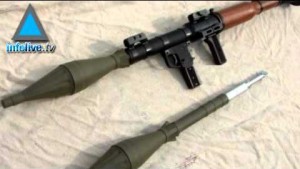 Egyptian security forces said 20 Grad rockets were seized in the Gaza Strip.