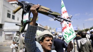 Al Houthi  rebel in Sanaa, Yemen. / Mohammed Hamoud/Anadolu Agency via Getty Images