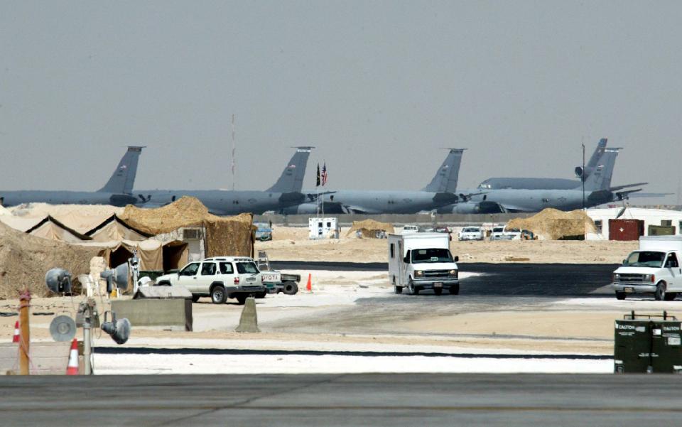 The al-Udeid U.S. air base south of Doha. / 