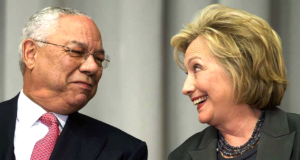 Colin Powell and Hillary Clinton..., From GoogleImages