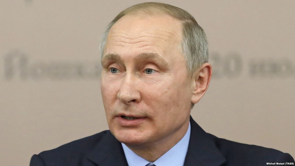 Russian President Vladimir Putin.  Mikhail Metzel Tass
