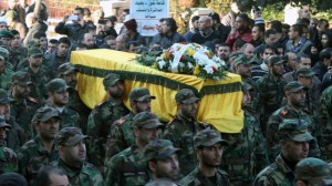 The coffin of Hussein Salah Habib is carried during his funeral in Lebanon’s Baalbek on Jan. 1.