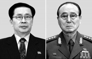 The late Jang Song-Thaek, left, and Gen. O Kuk-Ryol. /KCNA
