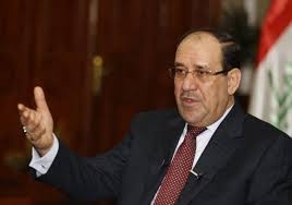 Iraq's Prime Minister Nuri al-Maliki speaks during an interview with Reuters in Baghdad January 12, 2014.  /Reuters/Thaier Al-Sudani