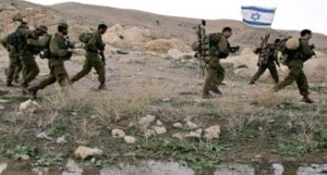 IDF troops train near the Israel-Jordan border.