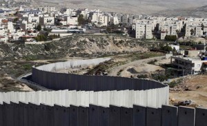 Border barrier between Israel and the West Bank.