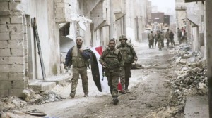 Syrian regime troops in Aleppo.  /Reuters