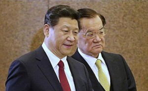 Chinese President Xi Jinping meets with Honorary Chairman of the Kuomintang Lien Chan in Beijing on Feb. 18.  /Reuters