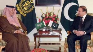 Pakistani Prime Minister Nawaz Sharif meets with Saudi Foreign Minister Saud al-Faisal, Islamabad on Jan. 8.