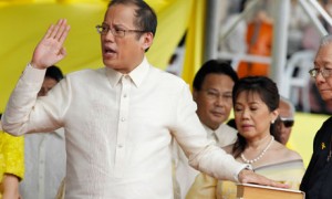 Benigno “Noynoy” Aquino III is sworn in as president of the Philippines.  /Erik De Castro/Reuters