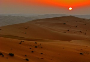 The Empty Quarter, also known as Rub Al Khali.