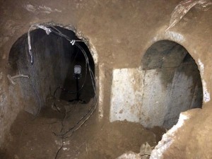 The Israeli military released an image of a tunnel and an offshoot from Gaza to Israel that it said could have been used to stage attacks. /Israeli Defense Forces/EPA