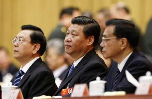 From left: Zhang Dejiang, Xi Jinping and Li Keqiang will head China’s new national security commission.  /CNS