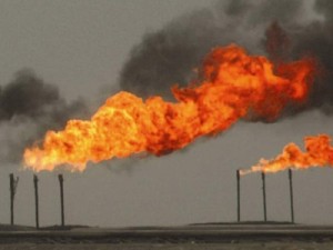 Iraqi gas field.