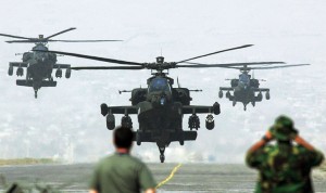 U.S. Apache helicopters