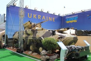 Ukraine Defense Industry booth at IDEX 2013.