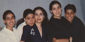 Princess Alanoud Al Fayez (center) married then Prince Abdullah in an arranged marriage when she as just 15. She bore him four daughters: Sahar, Maha, Hala and Jawaher who are now being held as prisoners in a compound in Jeddah.