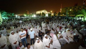 Kuwaiti citizens gather at al-Irada Square, Kuwait City on Tuesday, June 10, 2014. Kuwaitis protested against government corruption.  /AP/Gustavo Ferrari