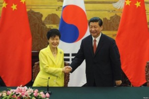 South Korea’s President Park Geun-Hye welcomed China’s President Xi Jinping on his 2-day visit beginning July 3.
