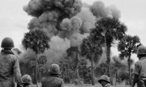 U.S. bombs Cambodia for the first time, Mar 18, 1969.