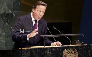 Britain’s David Cameron at the UN.  /Telegraph