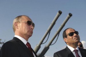 Russian President Vladimir Putin and his Egyptian counterpart Abdul Fatah Sisi.  /Reuters