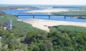 The Tumen River.