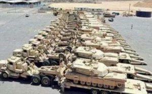 ISIL photo on Twitters shows off captured U.S. tanks. / Free  Beacon
