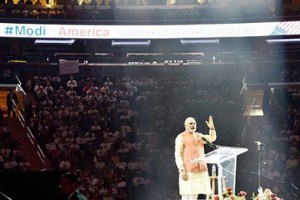 Prime Minister Narendra Modi at Madison Square Garden in New York.  /AP
