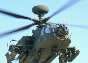 Lockheed Martin's Modernized Target Acquisition Designation Sight/Pilot Night Vision Sensor (circled).