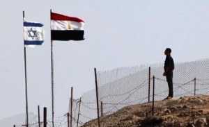 The Israel-Egypt border at Sinai.