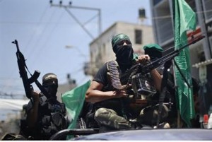 Hamas insurgents in Gaza. / Reuters