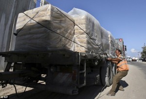 Israel has been concerned that UN building materials will be diverted by Hamas to rebuild military tunnels. / AP