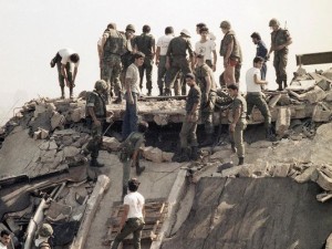 A Hizbullah bomber killed 241 at a U.S. Marines barracks near Beirut on Oct. 23, 1983. / AP