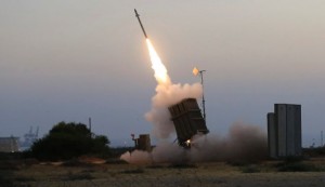  Iron Dome intercepts rocket from Gaza Strip on July 5. / AP