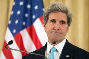 Sec. of State John Kerry in Paris on March 30. / AP