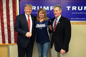Donald Trump and Scott Brown, right.