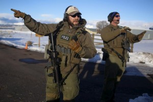 Federal agents in Oregon on Jan. 30. /Reuters