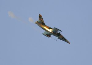Syrian Air Force fighter jet.
