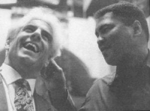 Ric Flair with Muhammad Ali.