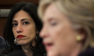 Huma Abedin and Hillary Clinton. /Getty Images