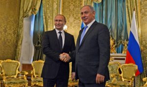 Russian President Vladimir Putin and Israeli Prime Minister Benjamin Netanyahu met at the Kremlin last month. /Haim Zach/Flash90