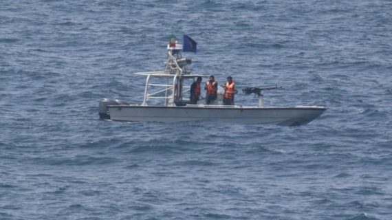 Iran speed boats buzz warship carrying top U.S. general through Strait of Hormuz