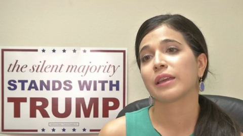 Millennial Latina ‘Trump Girl’ pushes his message on South Texas border