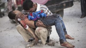 The death toll in the Syrian conflict includes over 86,000 civilians and more than 15,000 children. /AP