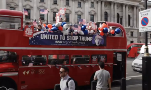 Avaaz anti-Trump rally in London.