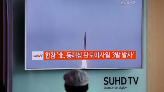 North Korea marks G20 summit by firing three missiles toward Japan