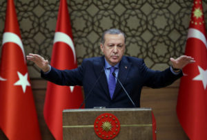 Turkish President Recep Tayyip Erdogan. /Pool photo by Murat Cetinmuhurdar