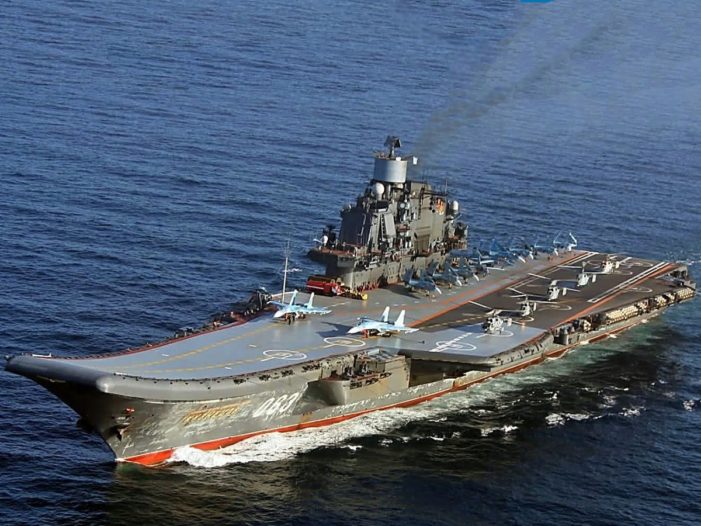 Russian carrier group makes waves in UK during transit to Mediterranean